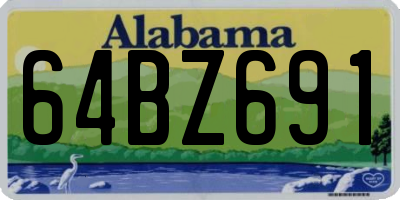 AL license plate 64BZ691