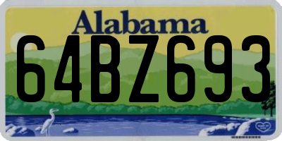 AL license plate 64BZ693
