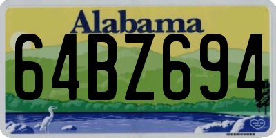 AL license plate 64BZ694