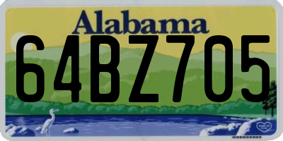 AL license plate 64BZ705