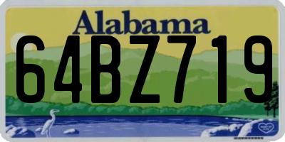 AL license plate 64BZ719