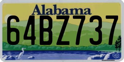 AL license plate 64BZ737