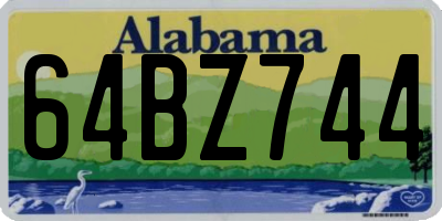 AL license plate 64BZ744