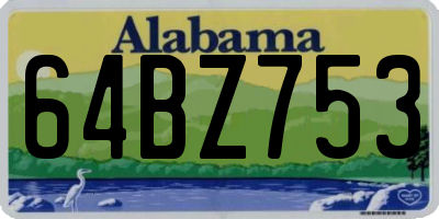AL license plate 64BZ753