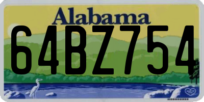 AL license plate 64BZ754