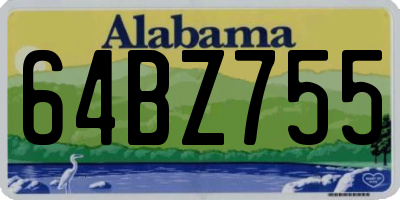 AL license plate 64BZ755