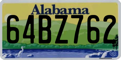 AL license plate 64BZ762
