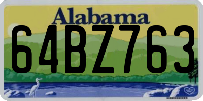 AL license plate 64BZ763