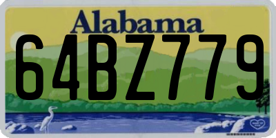 AL license plate 64BZ779