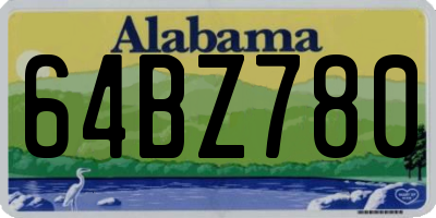 AL license plate 64BZ780