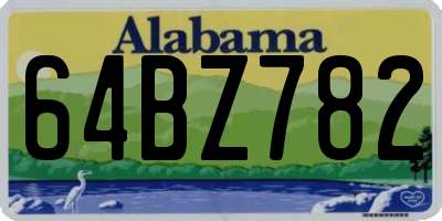 AL license plate 64BZ782
