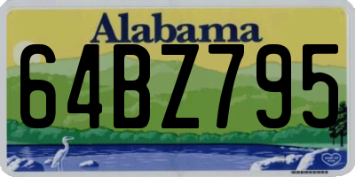 AL license plate 64BZ795