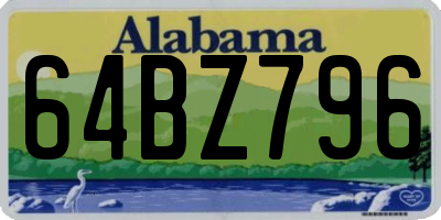 AL license plate 64BZ796