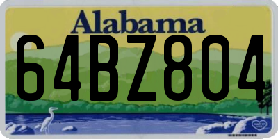 AL license plate 64BZ804