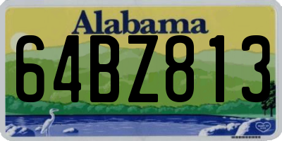AL license plate 64BZ813