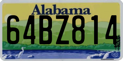 AL license plate 64BZ814