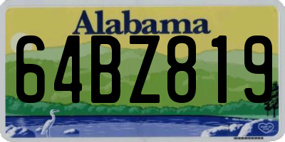 AL license plate 64BZ819