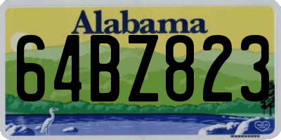 AL license plate 64BZ823