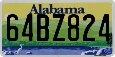 AL license plate 64BZ824