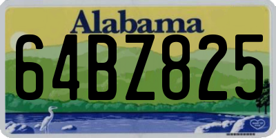 AL license plate 64BZ825