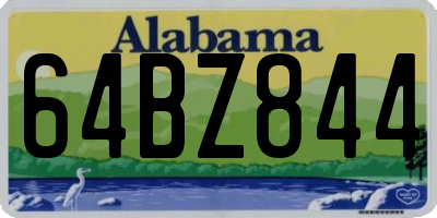 AL license plate 64BZ844