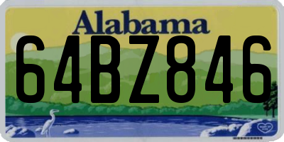 AL license plate 64BZ846
