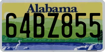 AL license plate 64BZ855
