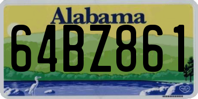 AL license plate 64BZ861