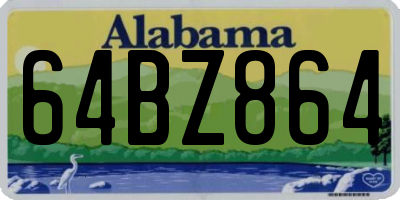 AL license plate 64BZ864