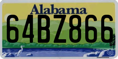 AL license plate 64BZ866