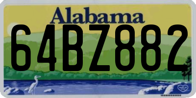 AL license plate 64BZ882