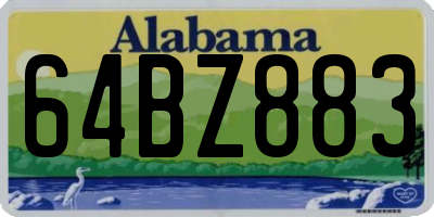 AL license plate 64BZ883