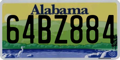 AL license plate 64BZ884