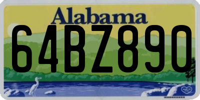AL license plate 64BZ890