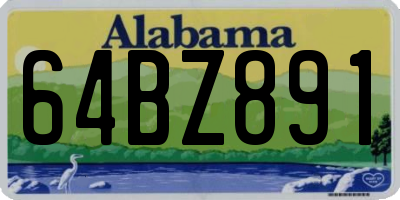 AL license plate 64BZ891