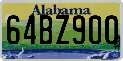 AL license plate 64BZ900