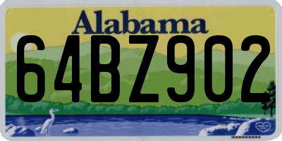 AL license plate 64BZ902