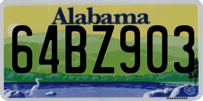 AL license plate 64BZ903