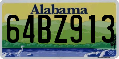 AL license plate 64BZ913