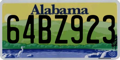 AL license plate 64BZ923