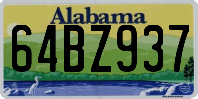 AL license plate 64BZ937