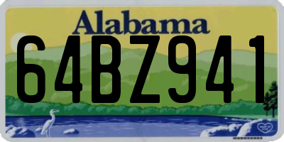 AL license plate 64BZ941