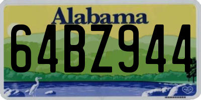 AL license plate 64BZ944