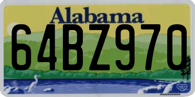 AL license plate 64BZ970