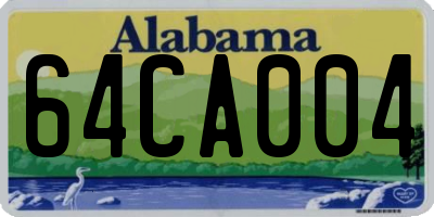 AL license plate 64CA004