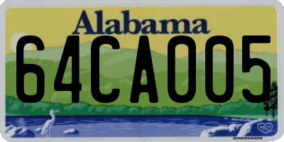 AL license plate 64CA005