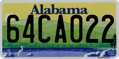 AL license plate 64CA022