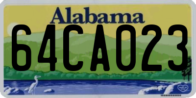 AL license plate 64CA023
