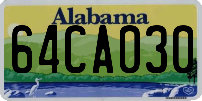 AL license plate 64CA030