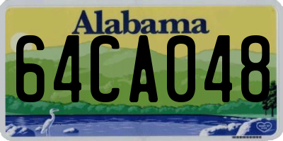 AL license plate 64CA048